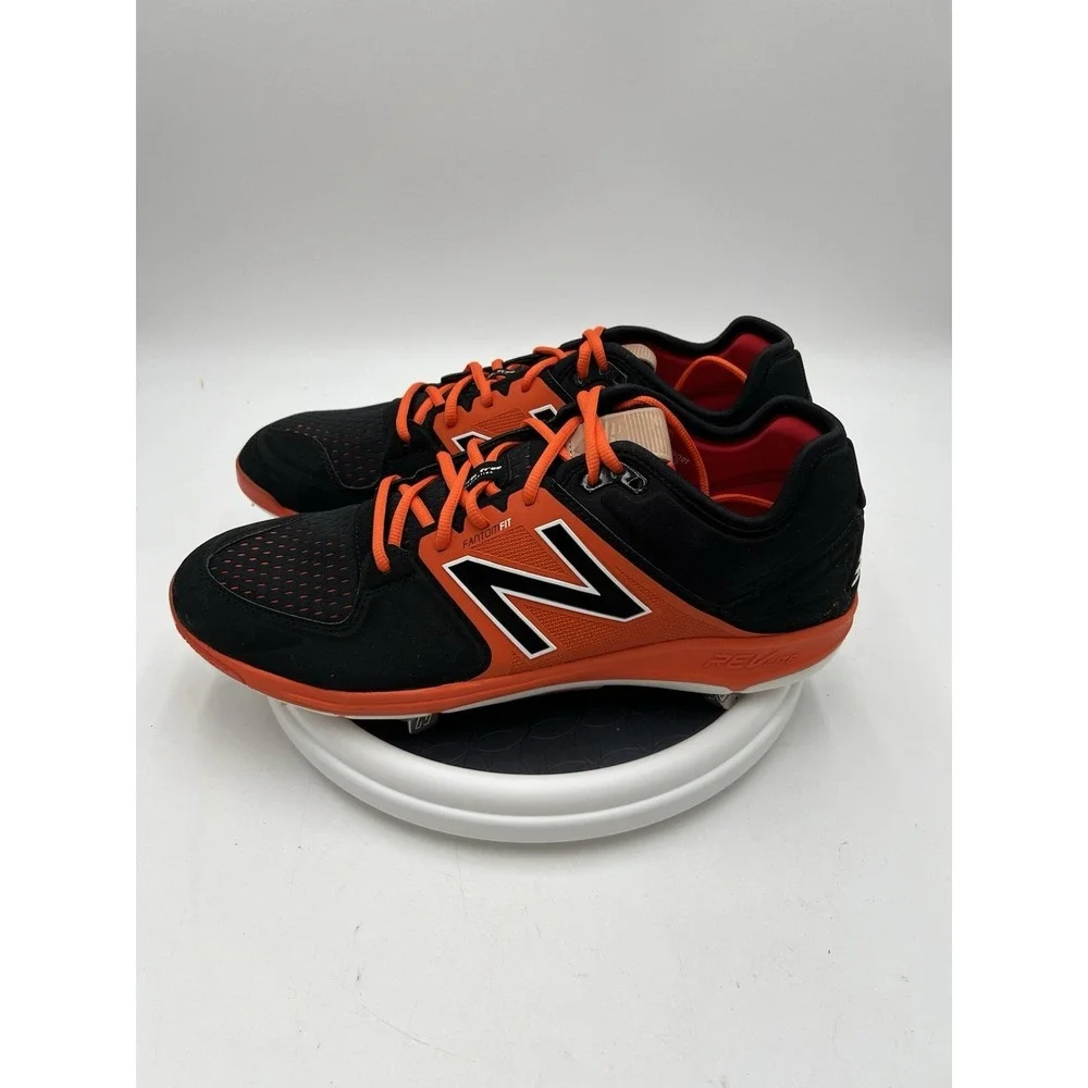New Balance 3000v3 Metal Baseball Cleats Black Orange Size 14 L3000BO3